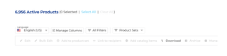 A screenshot of the Syndigo Active Products page Download.