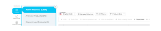 A screenshot of the Syndigo Active Products page.