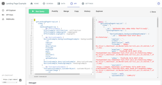 A screenshot of the API Explorer