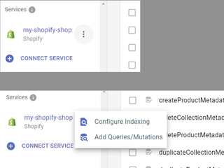 A screenshot of how to configure indexing.