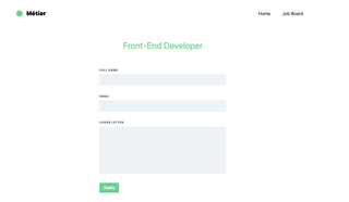 Contact form.