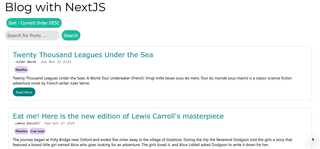 A screenshot of the blog.