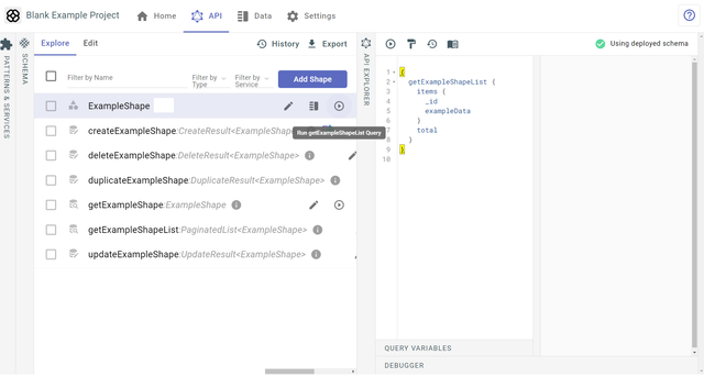 API Explorer | TakeShape