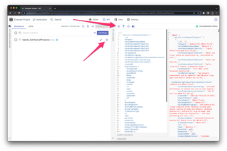 A screenshot of the API Workbench previewing a Salsify list channel products query.